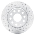 R1 05-25 Audi A3 Sportback E-Tron Rear Right Drilled & Slotted Geoperformance Rotor