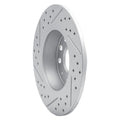 R1 05-25 Audi A3 Sportback E-Tron Rear Right Drilled & Slotted Geoperformance Rotor