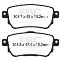 EBC 2021+ Nissan Rogue Sport 2.0L Greenstuff Rear Brake Pads