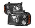 NISSAN FRONTIER XE HEAD LAMP ASSY/BLACK HOUSING CLEAR LENS