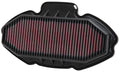K&N Engineering air filter installed view