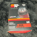 K&N Universal Clamp-On Air Filter 2-1/16in Flange 3-1/2in OD 6in Height