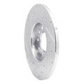 DFC 14-22 Chrysler 200 Rear Right Drilled & Slotted Silver Brake Rotor