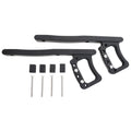 Black Aluminum Grab Handles 07 18 Jeep Wrangler JK Rear 2/4 Door Smittybilt