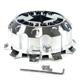 DRW TALL REAR CAP CHROME W/BLACK LO