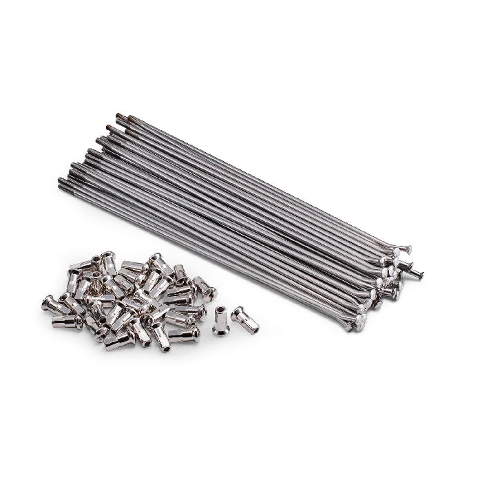 Excel Front Spoke/Nipple Set - 10 Gauge / 32 Qty - Silver