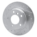 DFC 91-99 BMW 328is Rear Left Drilled & Slotted Silver Brake Rotor