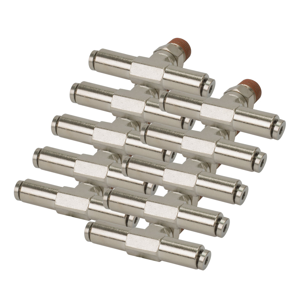 1/8 NPT(M) 1/8 TO 1/8 SWIVEL TFITTING (10 PCS) DOT APPROVED