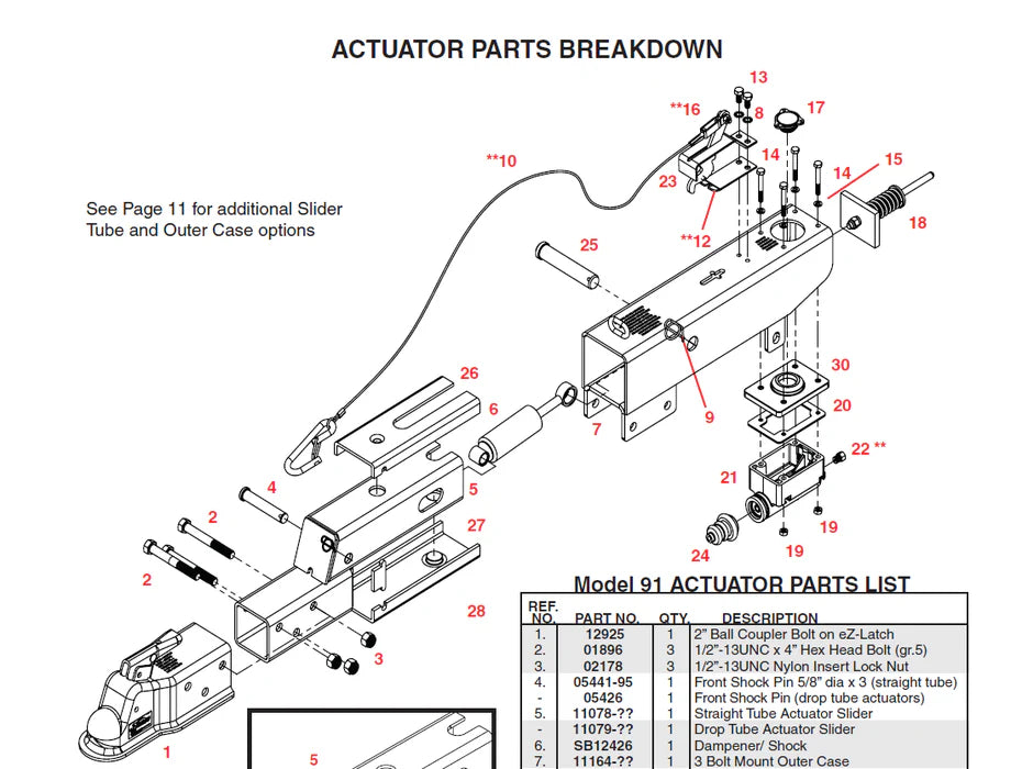 KIT REPAIR DA91 NYLON SLIDES POLY BAGGED & BAR CODED