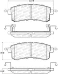 Street Brake Pads w/Shims and Hardware