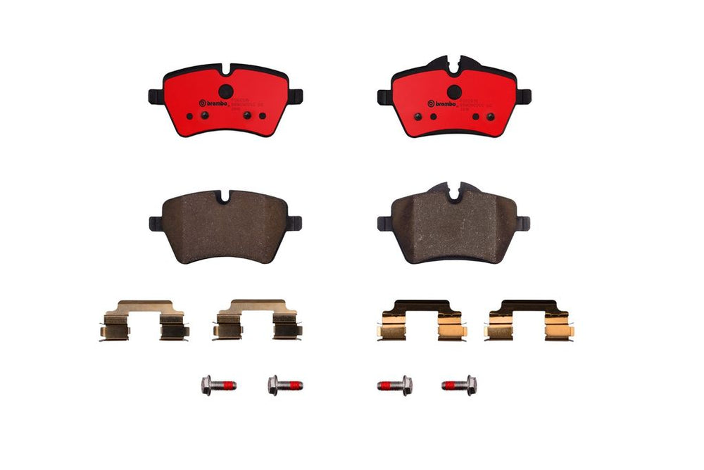 Brembo 2006 BMW 325i/325xi/2007 328i/2007 328xi/09-11 Z4 Front Premium NAO Ceramic OE Equivalent Pad