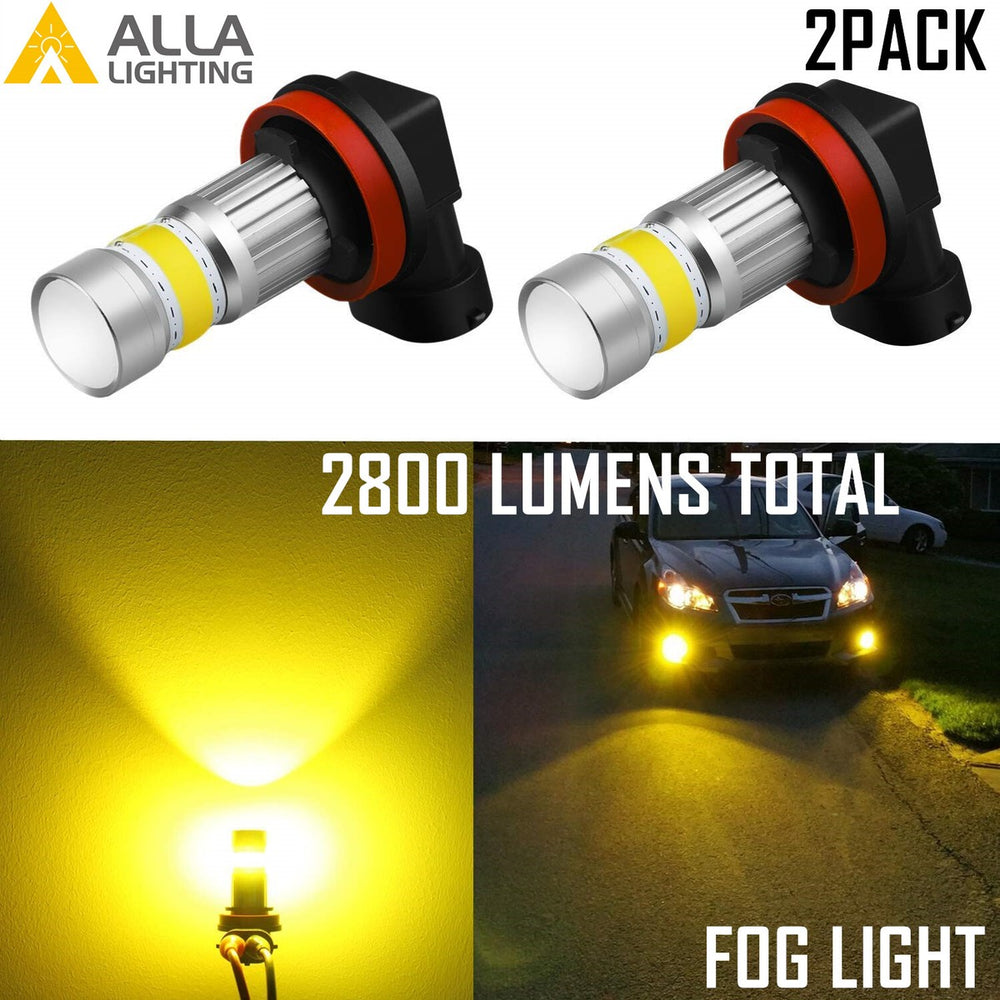 ~(0.3 lbs. 4X4X2)~ H16 Solar Yellow Twin Pack - 2500K - 12V 19W