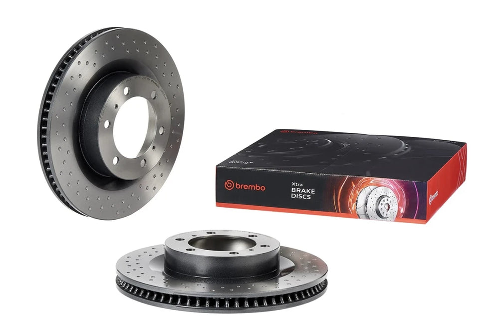 Brembo 10-20 Lexus GX460 / 10-20 Toyota 4Runner Drilled Xtra Brake Disc - Front