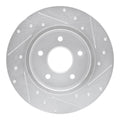 DFC 19-25 Nissan Altima Rear Left Drilled & Slotted Silver Brake Rotor