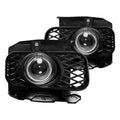9904 FORD F150(XLXLT LARIAT MODEL W/O STX ED) HALO PROJECTOR FOG LIGHTS(CLEAR)