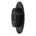 R1 10-19 Audi A3 Rear Right Drilled & Slotted Black Brake Rotor