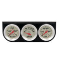 1-1/2 Mini Triple White Gauge Kit w/Volt