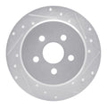 R1 95-03 Chrysler PT Cruiser Rear Right Drilled & Slotted Silver Brake Rotor