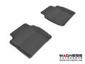3D MAXpider 2008-2012 Chevrolet Malibu Kagu 2nd Row Floormats - Black