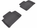 3D MAXpider 2007-2012 Lexus LS460 Kagu 2nd Row Floormats - Black