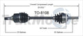 NEW CV AXLE