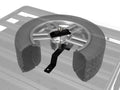 ~(5 lbs. 21X5X3)~ Spare Wheel Clamp