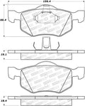 Street Brake Pads w/Shims and Hardware