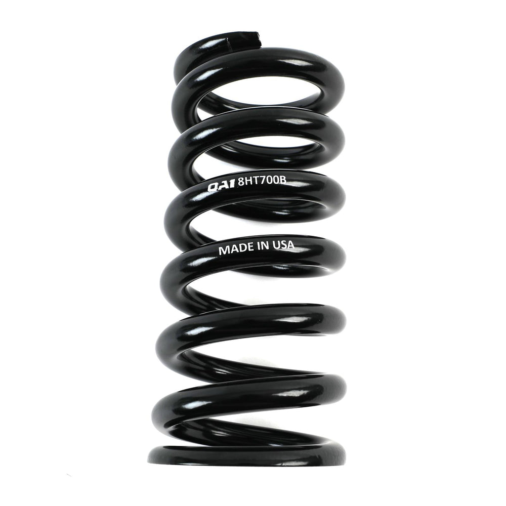 QA1 2-1/2in ID High Travel Spring - 8in Length x 700lbs/in - Black Powder Coated