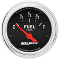 Autometer Traditional Chrome Gauge Fuel Level 2 1/16in 73e To 10f(Aftermarket Linear) Elec