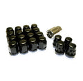 Project Kics 16 LUGS + 4 LOCKS Black Bullock And Nut Set - 12X1.25