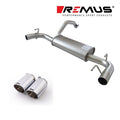 Remus 2007 Abarth 500 Abarth 1.4L Axle Back Exhaust w/Chrome Tail Pipe Set