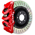 Brembo 19+ A6 (C8)/19+ A7 (C8) Front GT BBK 6 Piston Cast 405x34 2pc Rotor Drilled-Red
