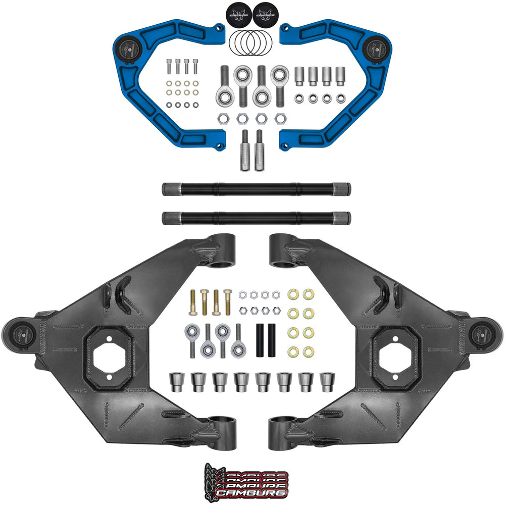 Camburg Ford Bronco 21-25 Trail Series L T Kit w Axles (BILLET XJ UCA) (KING BLUE)