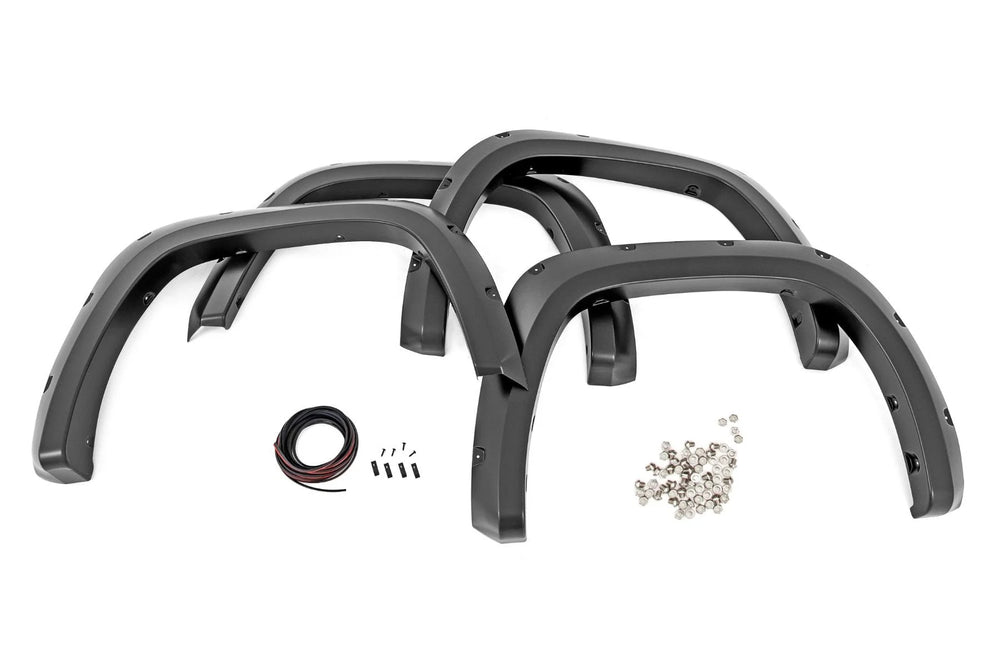 Rough Country Pocket Fender Flares 1K6 Ice Edge Toyota Tundra 2WD 4WD (22-26) F-T11413-1K6