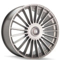 Touren 3610 TR10 22x9 / 5x114.3/127 BP / 35mm Offset / 78.3mm Hub Satin Silver Machined Wheel
