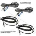 Rugged Radios 242 Portable Intercom Kit ? 2-Person Bluetooth Intercom System - Headsets 242-2P-H41
