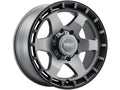 Weld Off-Road Ridge 20x9 - 8x180 BP - ET0 - 124.3mm CB - Satin Gunmetal Wheel (Black Ring)