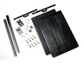 EVO JK Quick Release Mud Flap Kit w Mud Flaps Black 1119B