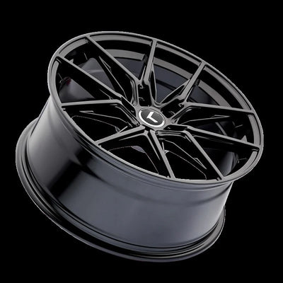 Kraze KR196 Evolve 19x8.5 / 5x112 BP / 40mm Offset / 66.56mm Hub Gloss Black Wheel