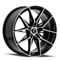 Kraze KR196 Evolve 19x8.5 / 5x112 BP / 40mm Offset / 66.56mm Hub Gloss Black Machined Wheel
