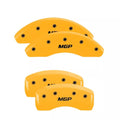 Set Of 4 Caliper Covers Engraved Front And Rear MGP Yellow Finish Black Characters 2013-2017 Buick Encore MGP Caliper Covers