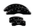 Set Of 4 Caliper Covers Engraved Front And Rear MGP Black Finish Silver Characters 2008-2017 Buick Enclave MGP Caliper Covers