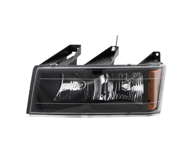 LH HEADLAMP ASSY COMPOSITE; W/BLACK BEZEL; EXCEPT EXTREME; COLORADO 0412