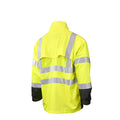 HIGH VISIBILITY RAINWEAR JACKET GREEN / BLACK LARGE