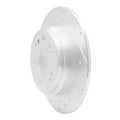 R1 02-04 Honda CR-V Rear Left Drilled & Slotted Silver Brake Rotor