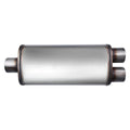 5.00INX8.00INX18.00IN SINGLE/DUAL FLOW II SS MUFFLER 3.00IN ID / 3.00IN OD