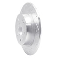 DFC 16-25 Honda HR-V Rear Left Drilled & Slotted Silver Brake Rotor