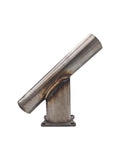 Granatelli 2.5in Round Stainless Steel Weld-In Exhaust w/3in Oval Y Adapter (Incl Flange/Plate)