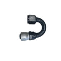 Fragola -10AN Male Rad. Fitting x 180 Degree Sport Crimp Hose End