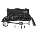 5 IN 1 DEFLATOR/INFLATOR 25 FT. INSIDE BRAIDED COIL HOSE 60 PSI INLINE GAUGE